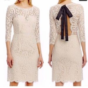 NWT stunning Nicole Miller cocktail dress in Ivory